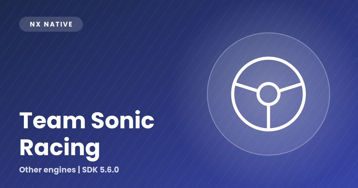 Team Sonic Racing feature illustration: original artwork for the nxnative notes